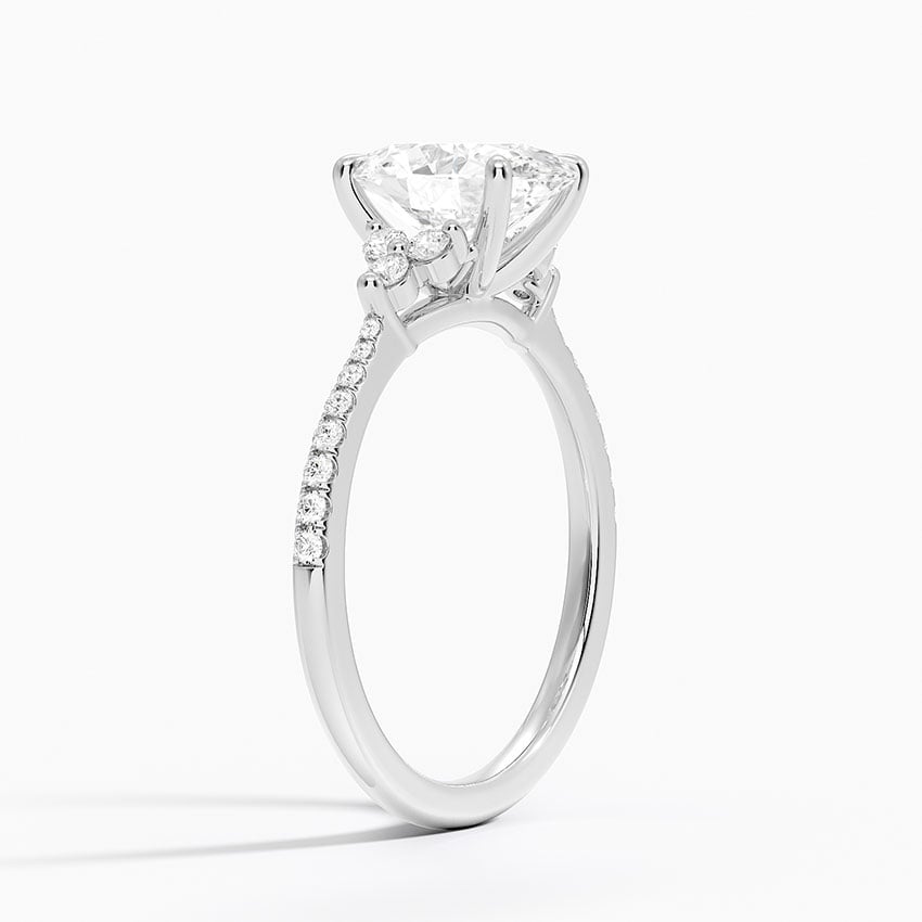 Platinum Melody Pavé Diamond Ring