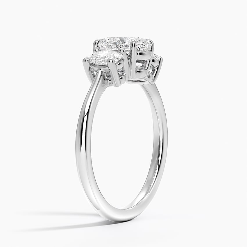 Oval-Cut Three Stone Diamond Ring