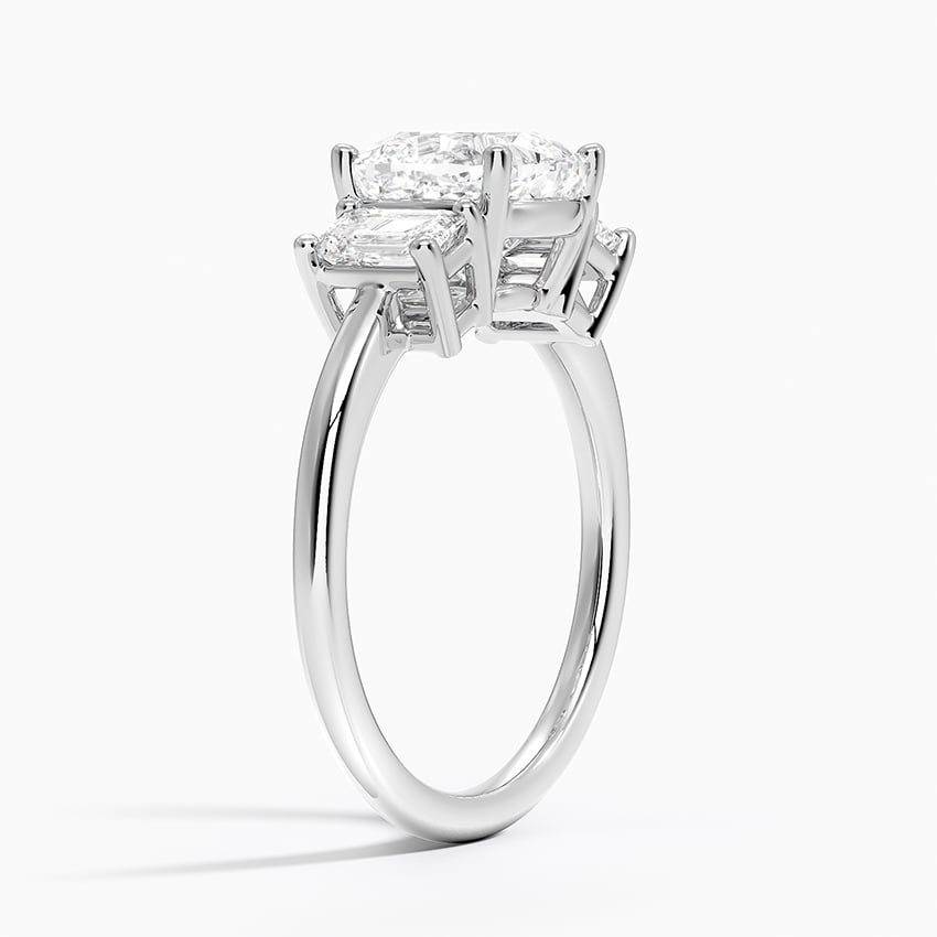 18K White Gold Luxe Rhiannon Three Stone Diamond Ring (3/4 ct. tw.)