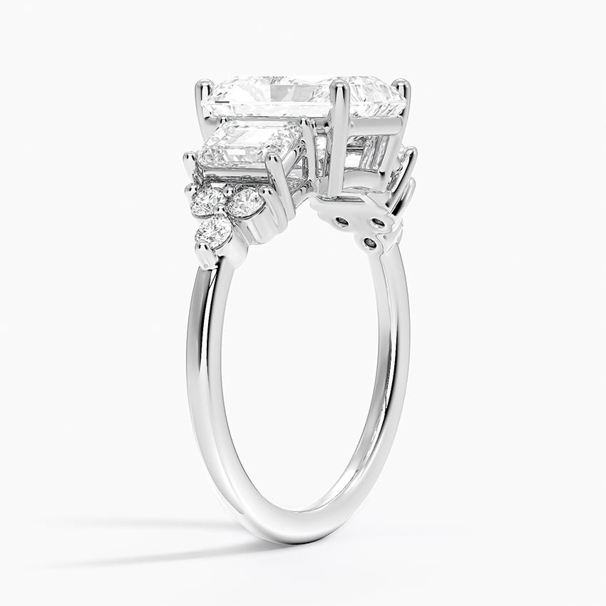 18K White Gold Sabine Cluster Diamond Ring
