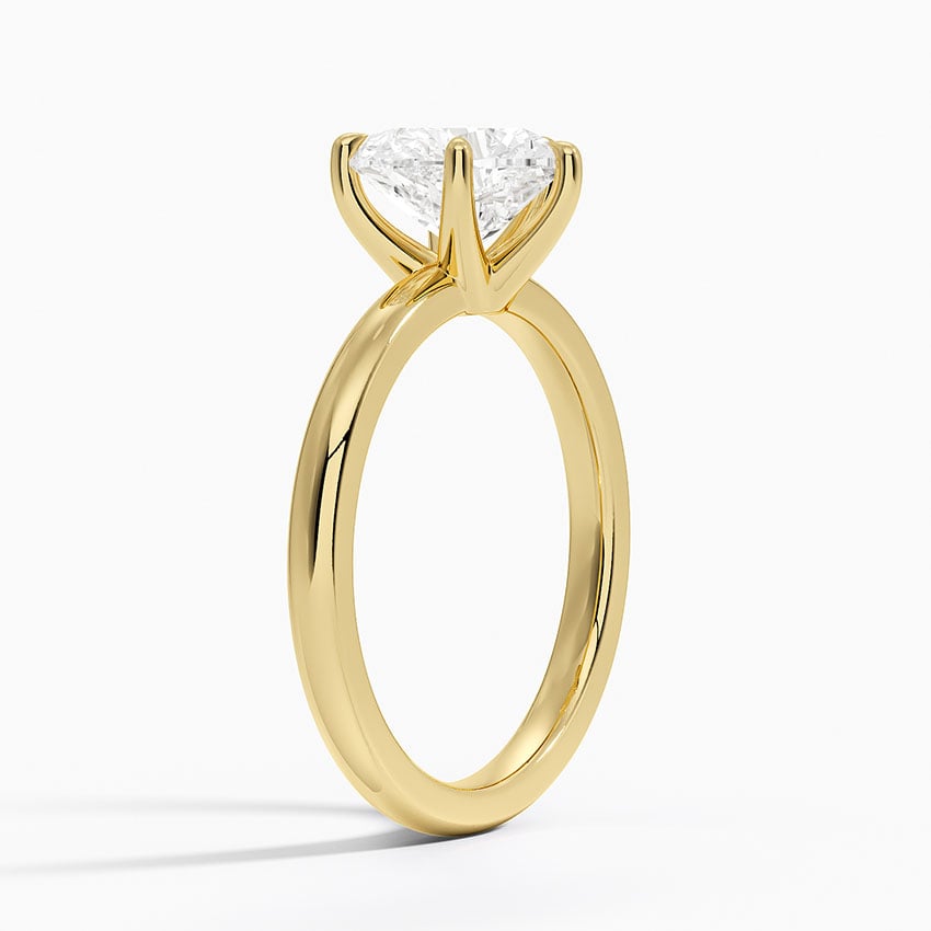 Fairmined 2mm Six-Prong Solitaire Comfort Fit Ring