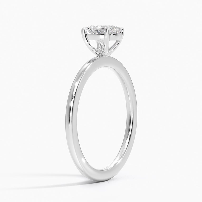 18K White Gold Perfect Fit Solitaire Ring