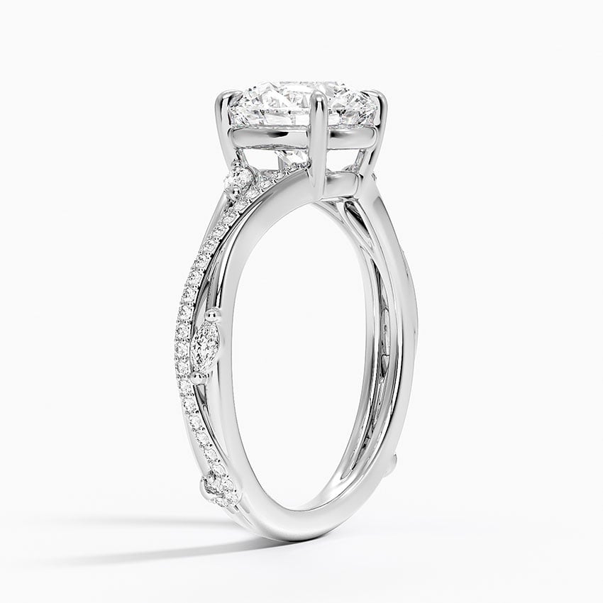 Platinum Begonia Vine Diamond Ring (1/4 ct. tw.)