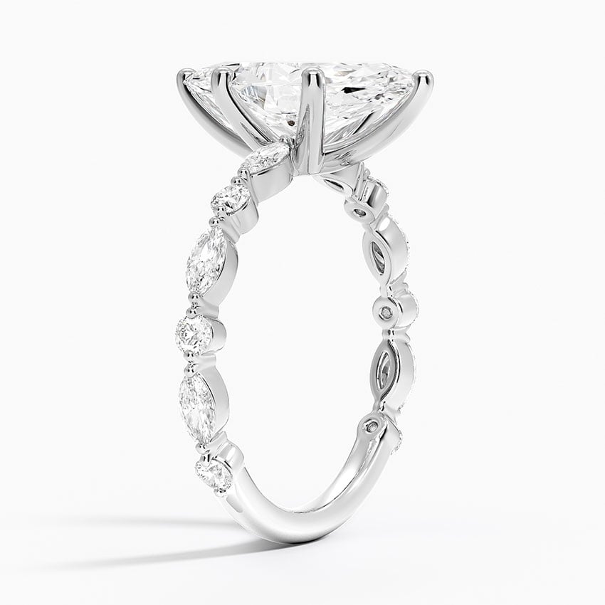 18K White Gold Luxe Versailles Diamond Ring (1/2 ct. tw.)