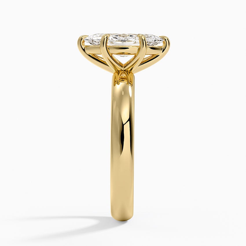 Audrey Perfect Fit 3mm Solitaire Ring in 18K Yellow Gold