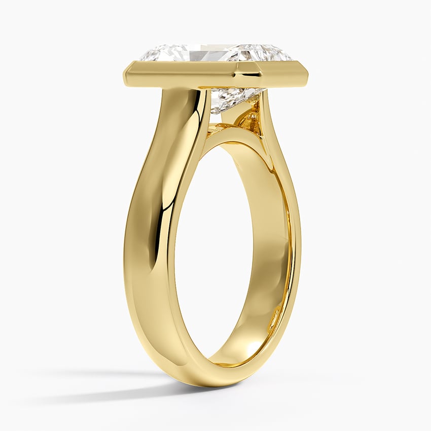Luna 4mm Bezel Ring in 18K Yellow Gold