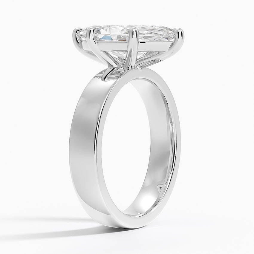 18K White Gold Peyton Solitaire Ring