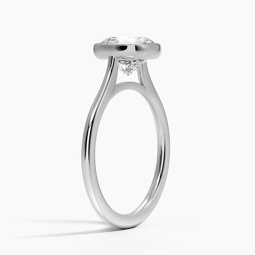 18K White Gold Petite Luna 1.5mm Bezel Ring