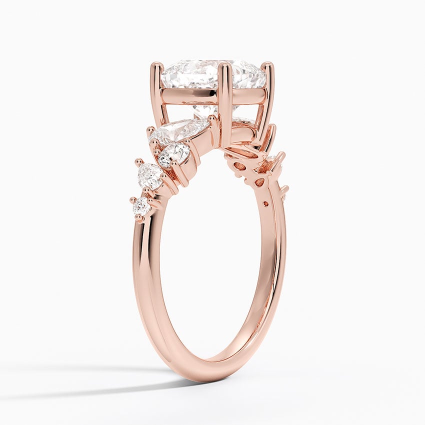 14K Rose Gold Olivetta Tapered Diamond Ring (1/2 ct. tw.)