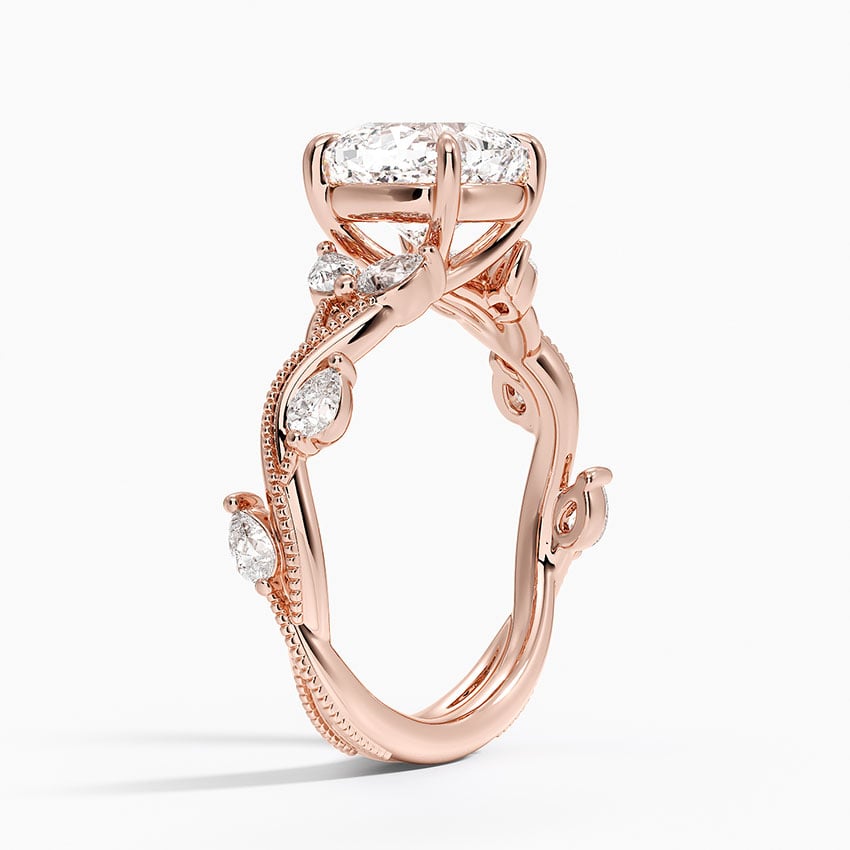 14K Rose Gold Vintage Secret Garden Diamond Ring (3/8 ct. tw.)