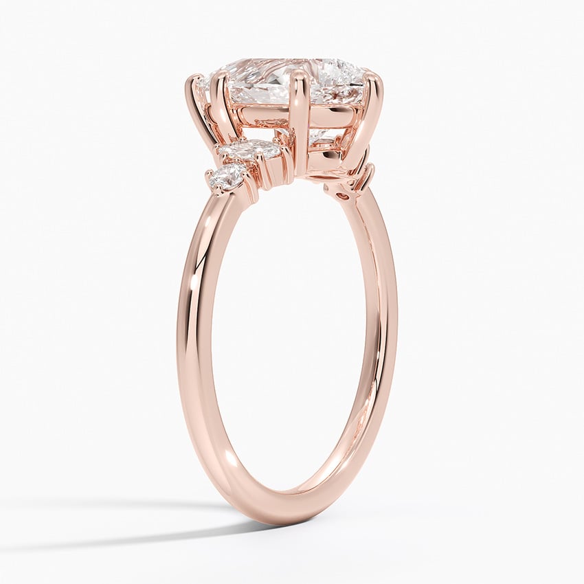14K Rose Gold Miroir Diamond Ring