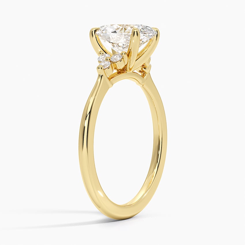 Trio Cluster Engagement Ring