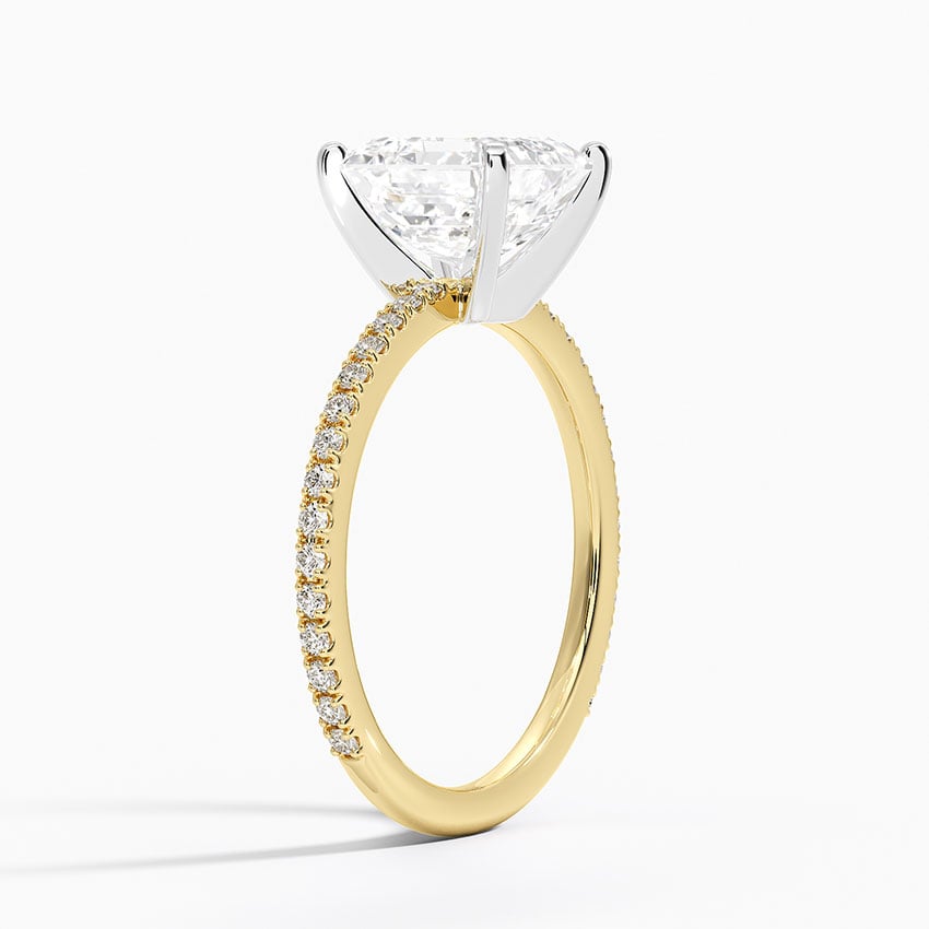 14K Yellow Gold Ballad Three-Quarter Coverage Diamond Ring (1/4 ct. tw.)