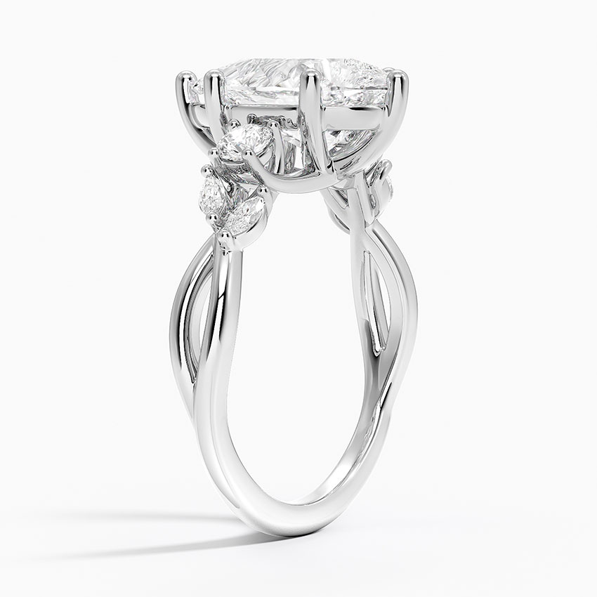 Platinum Willow Three Stone Diamond Ring (1/3 ct. tw.)