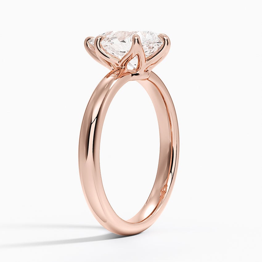 14K Rose Gold Esme 2.5mm Solitaire Ring