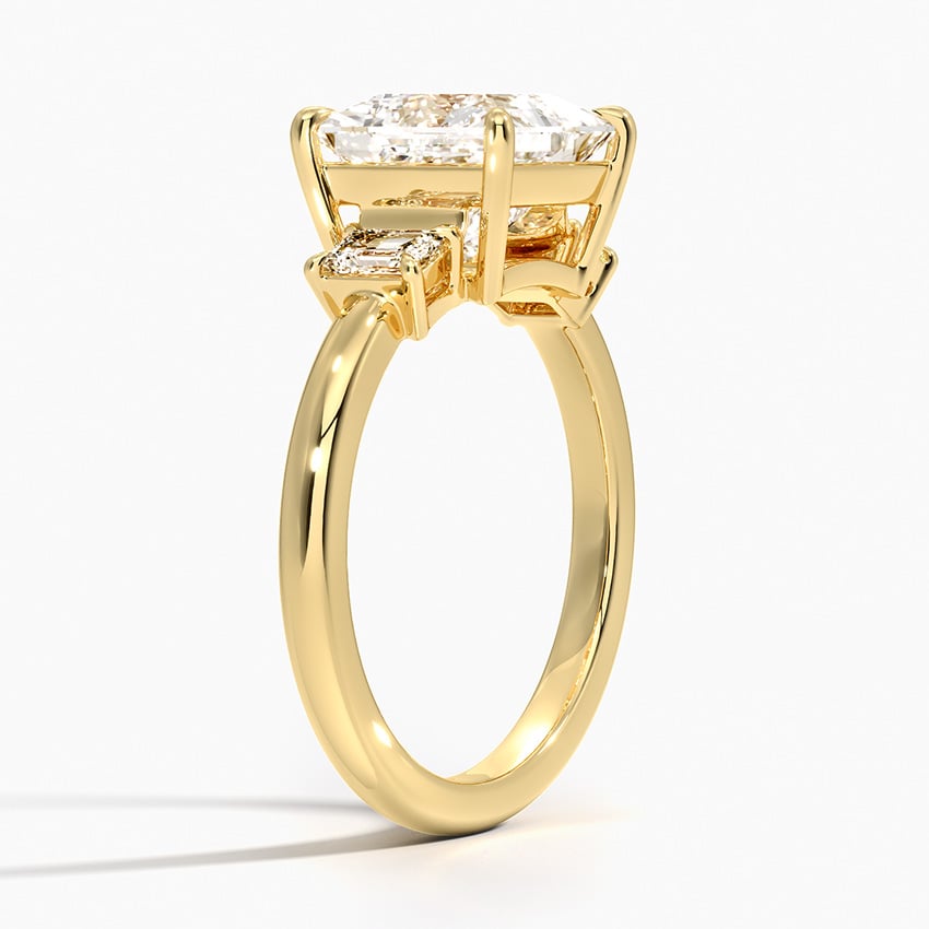 Three Stone Diamond Engagement Ring - Rhiannon