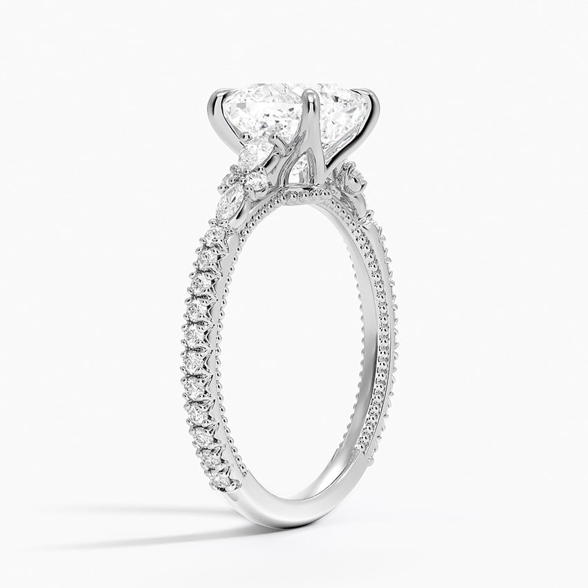 18K White Gold Primrose Diamond Ring