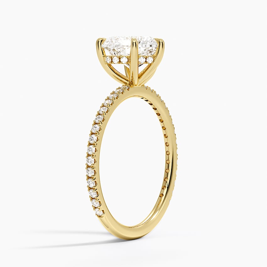18K Yellow Gold Perfect Fit Three-Quarter Diamond Ring (1/4 ct. tw.)