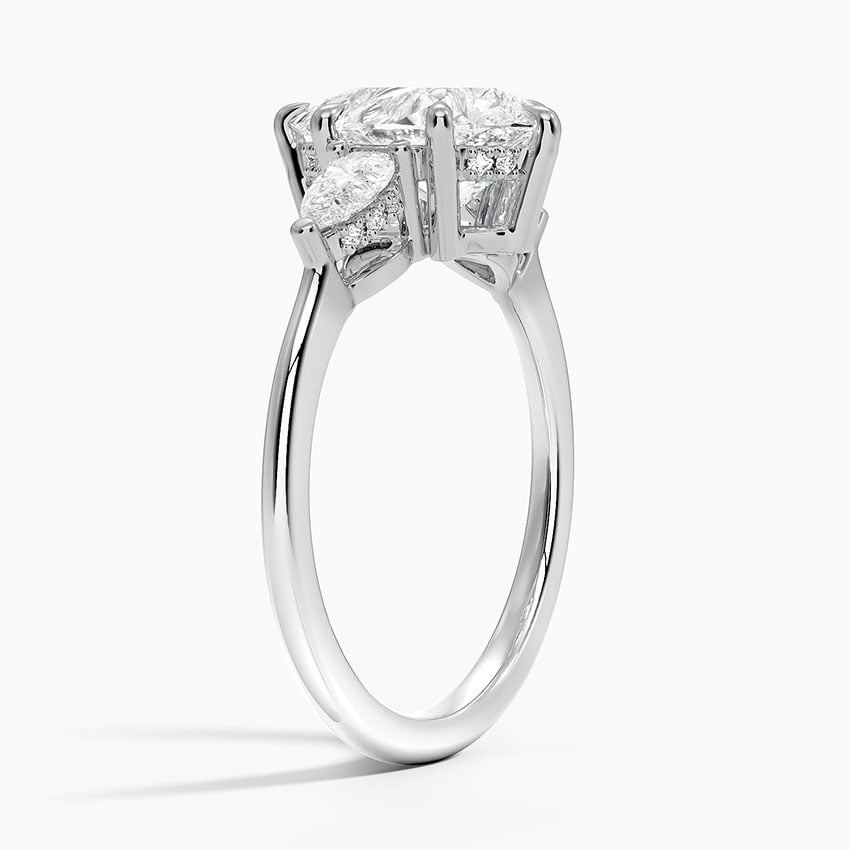 Adorned Opera Three Stone Diamond Ring - Brilliant Earth