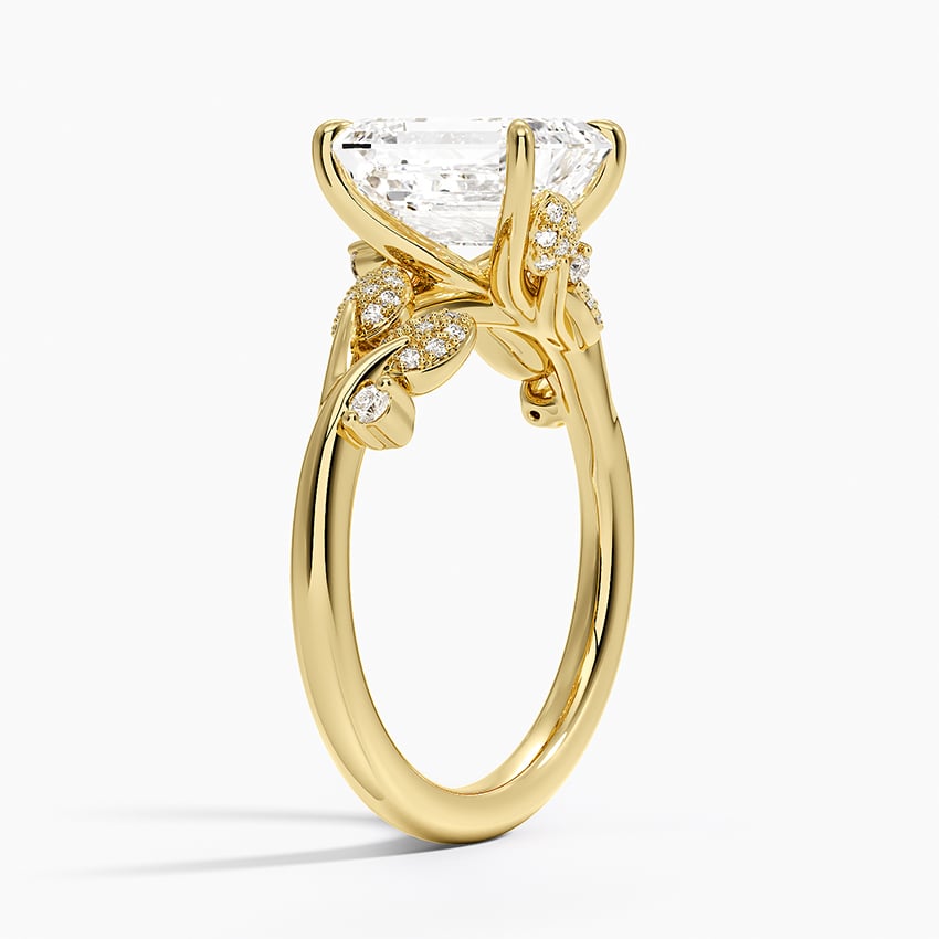18K Yellow Gold Canopy Diamond Ring
