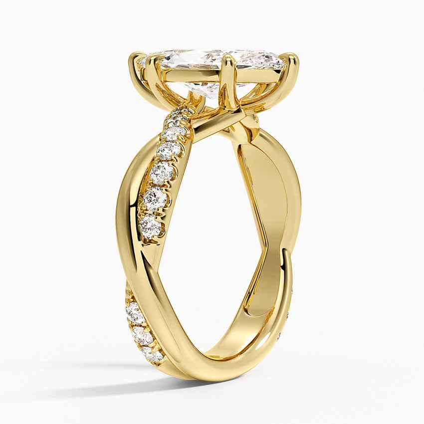 Cascade Twisted Diamond Ring
