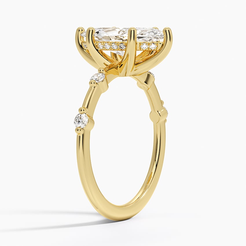 Aimee Solitaire with Hidden Halo Diamond Ring