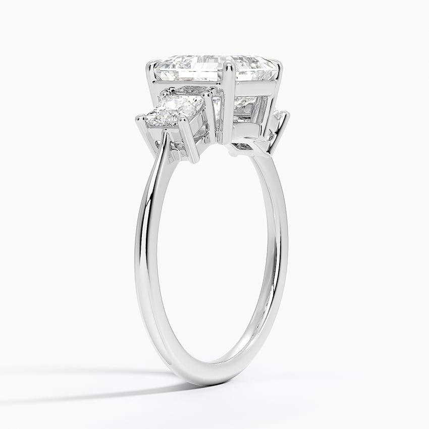 Princess Cut Three Stone Diamond Ring