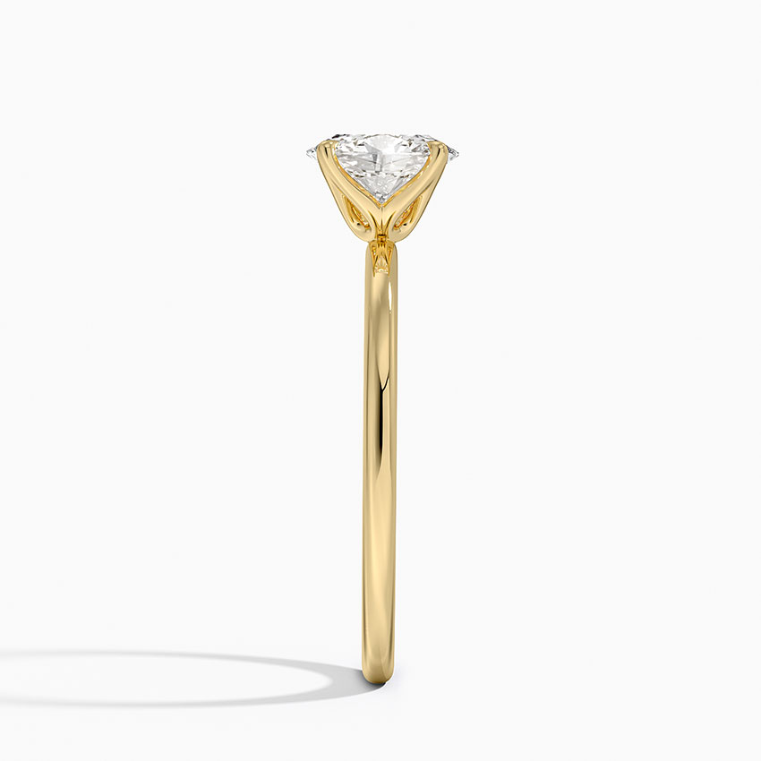 18K Yellow Gold 1.5mm Petite Elodie Perfect Fit Solitaire Ring
