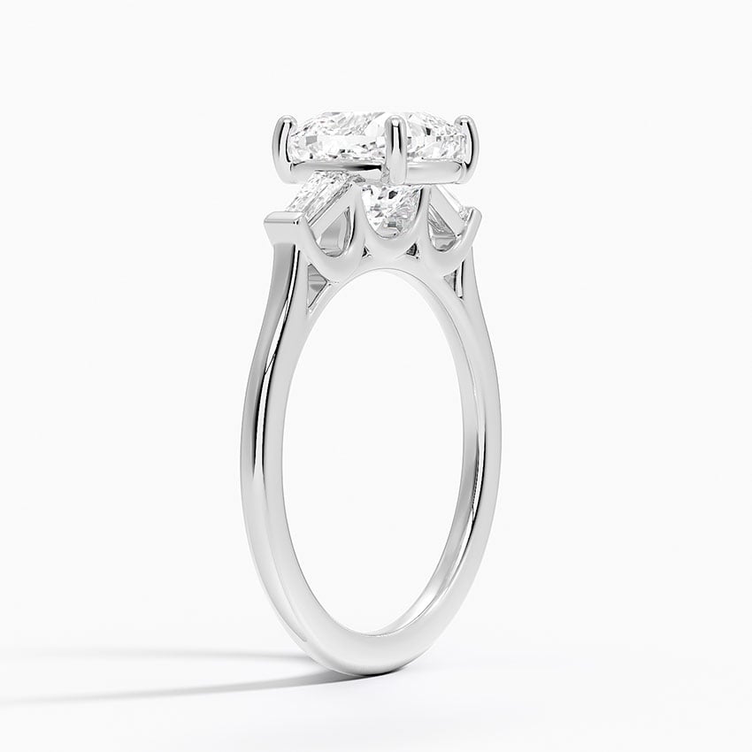 Flush Fit Tapered Baguette Diamond Ring