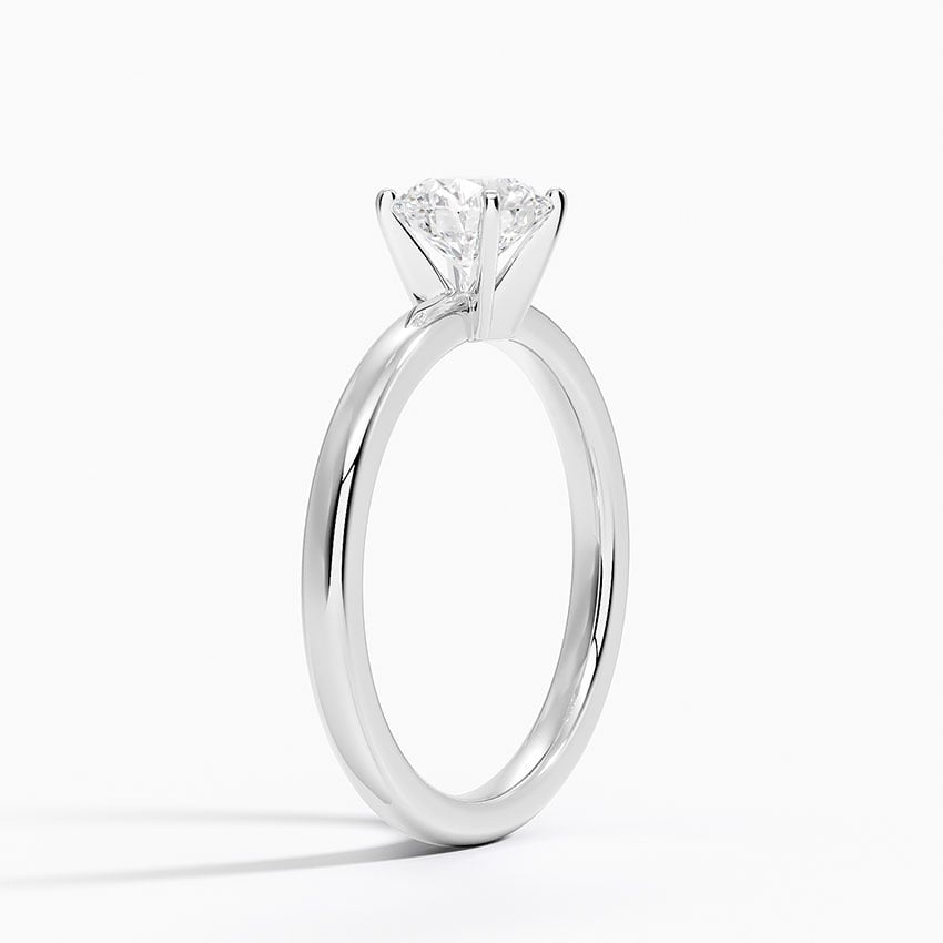 4 ct 4 Prong Round Solitaire Engagement Ring – Tiger Gems