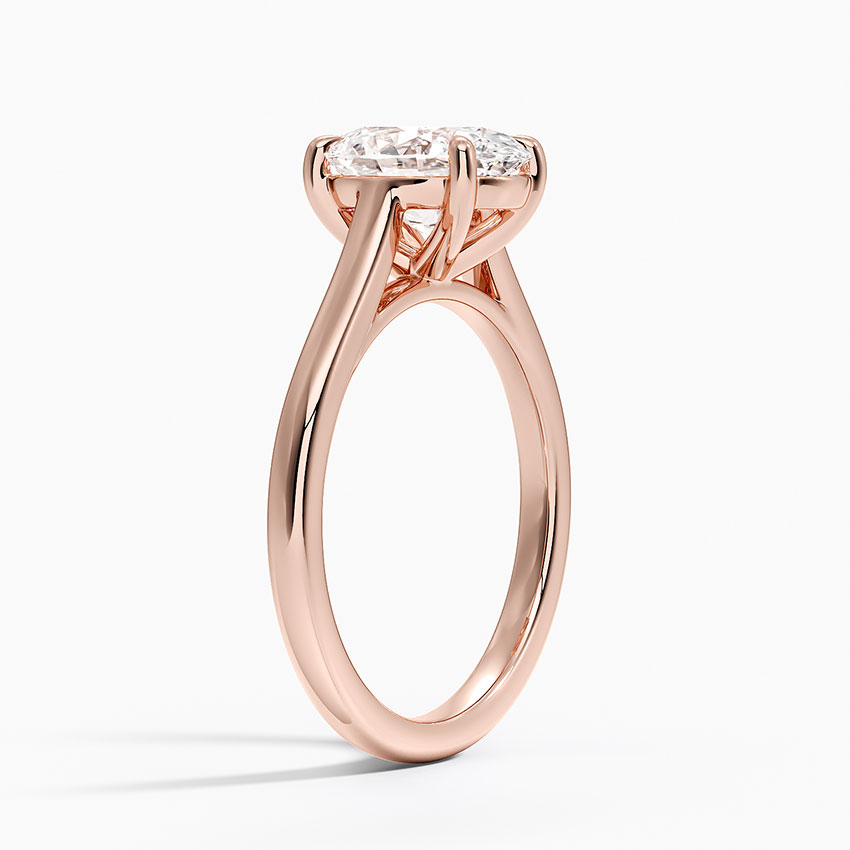 2mm Provence Solitaire Ring in 14K Rose Gold