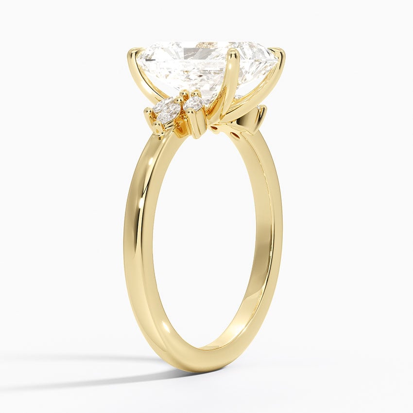 Marquise Cluster Diamond Engagement Ring