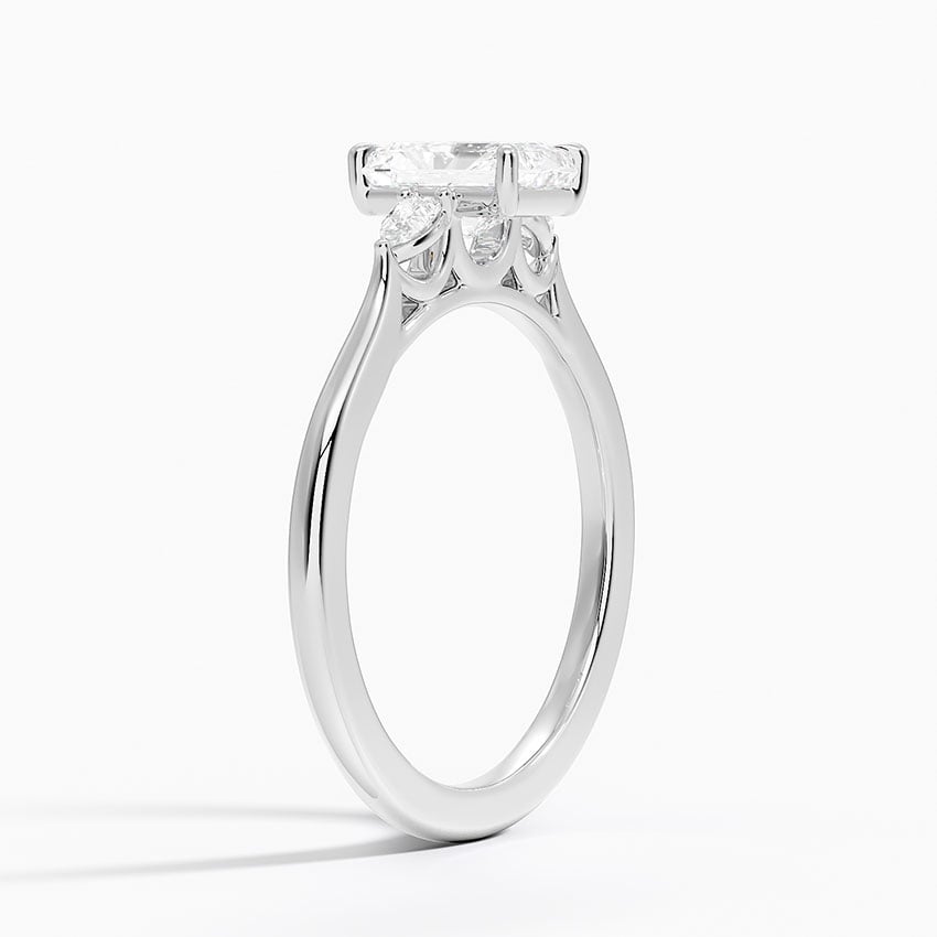 18K White Gold Aria Perfect Fit Three Stone Diamond Ring