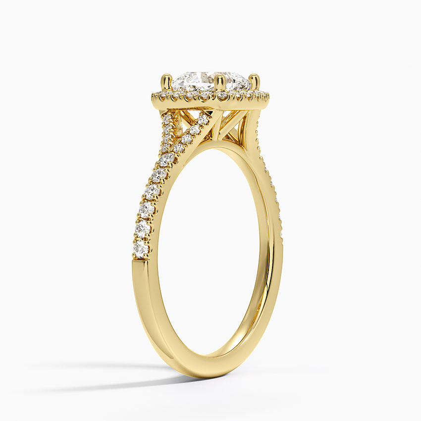 Lab Grown Sapphire Joy Half Coverage Lab Diamond Ring