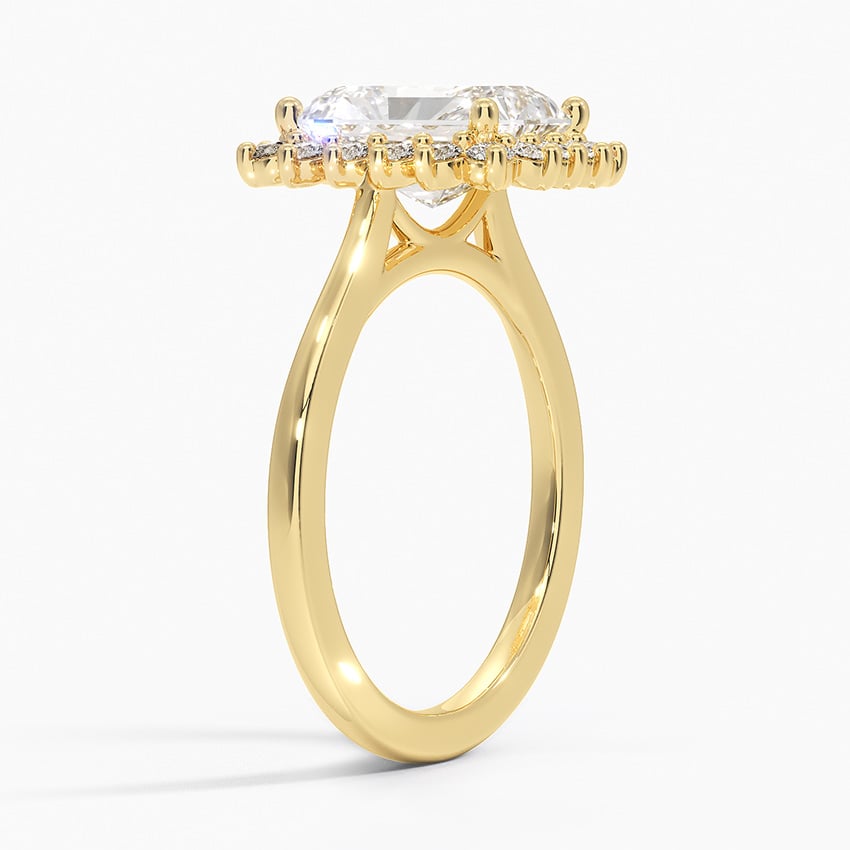 Sunburst Halo Engagement Ring - Brilliant Earth