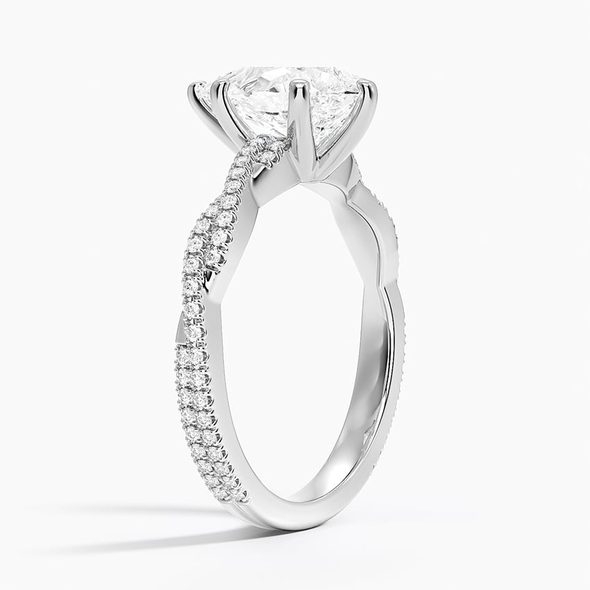 Scalloped Engagement Ring