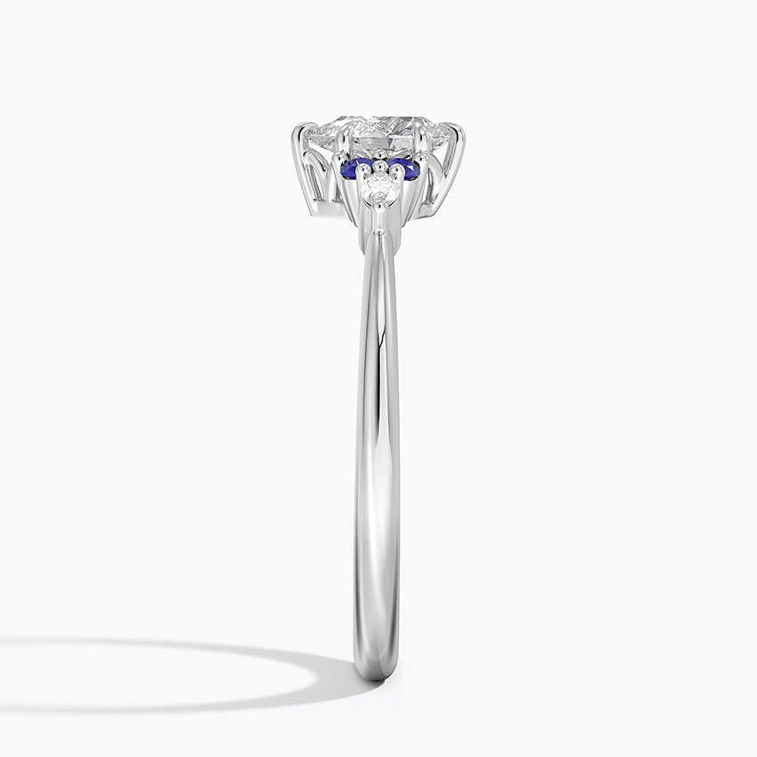 Platinum Nadia Sapphire and Diamond Ring