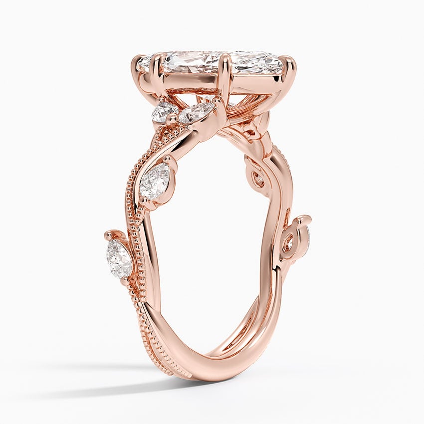 14K Rose Gold Vintage Secret Garden Diamond Ring (3/8 ct. tw.)