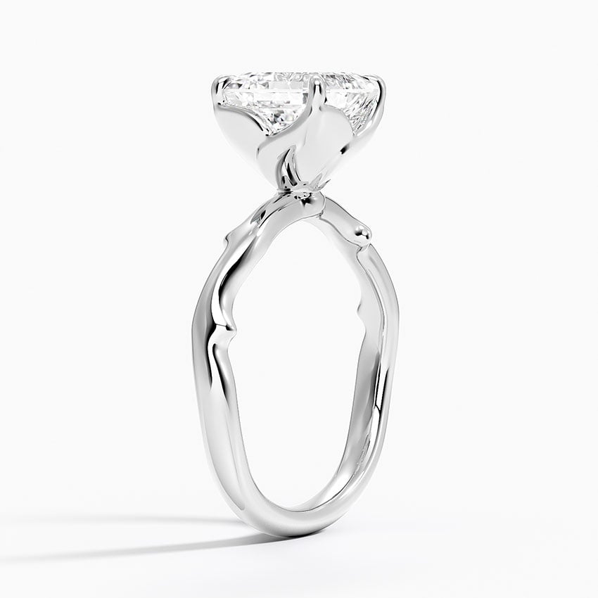 Rose and Thorn Solitaire Ring