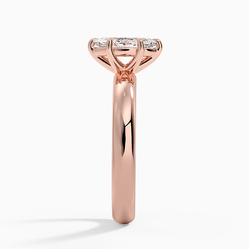 Audrey Perfect Fit 3mm Solitaire Ring in 14K Rose Gold