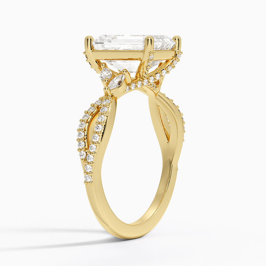 18K Yellow Gold Adorned Luxe Willow Diamond Ring (1/3 ct. tw.)
