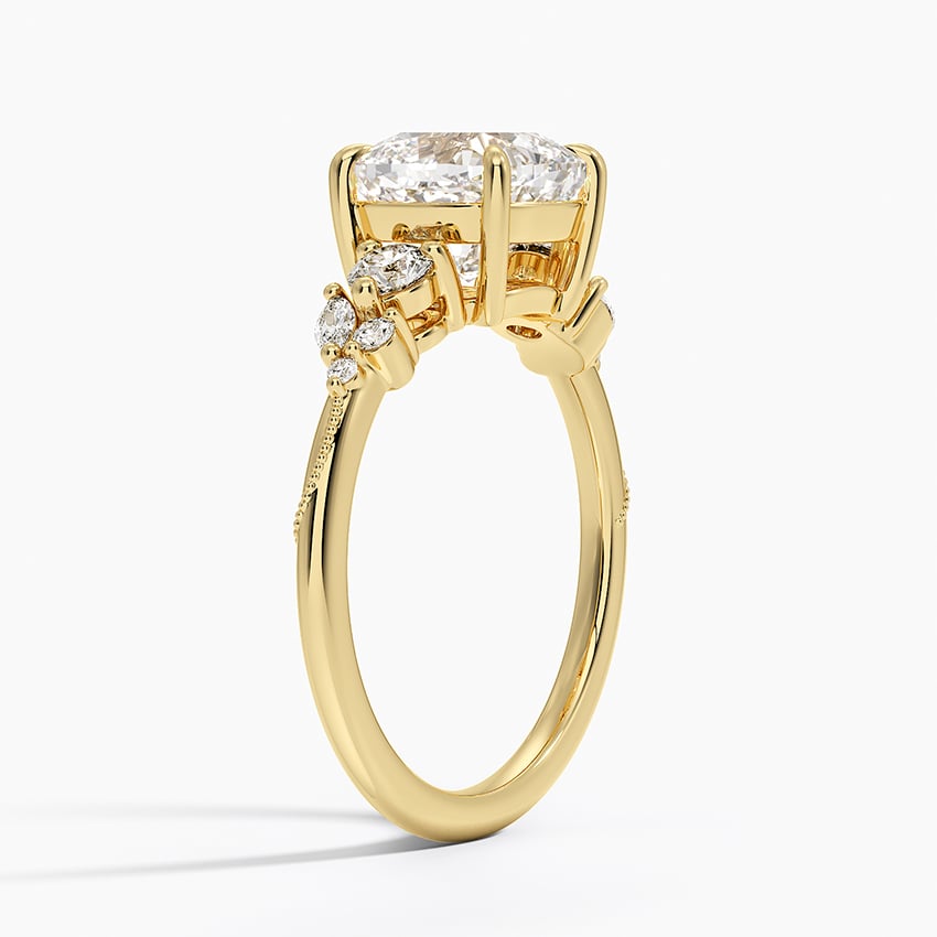 Camellia Three Stone Diamond Ring - Brilliant Earth