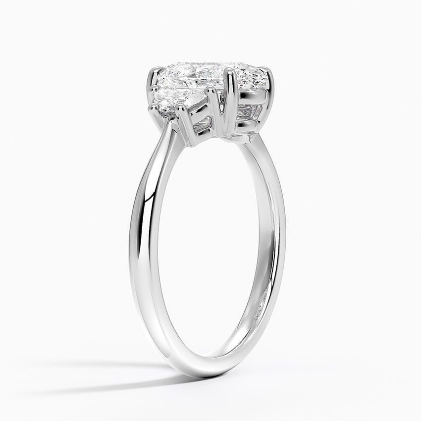 Half Moon Three Stone Diamond Ring (1/4 ct. tw.)