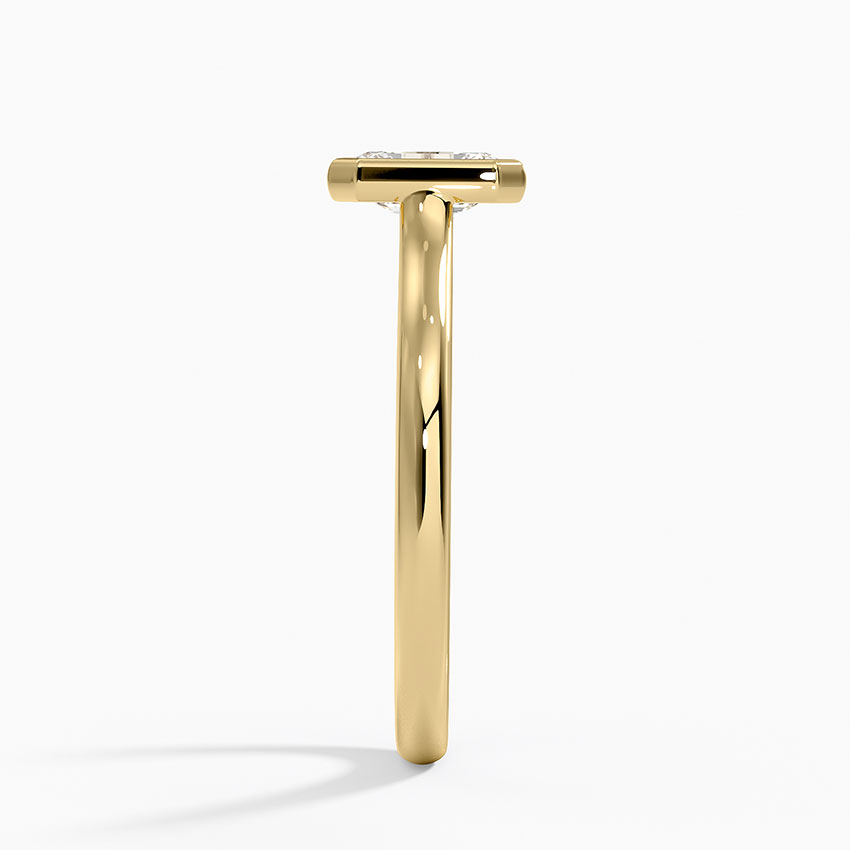 18K Yellow Gold Luna Bezel Ring