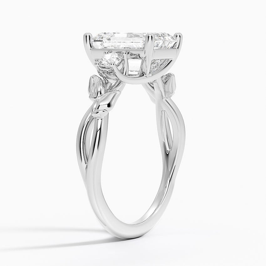 Budding Willow Three Stone Diamond Ring