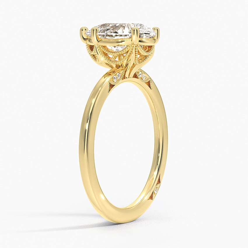 18K Yellow Gold Simply Tacori Delicate Drape Diamond Ring