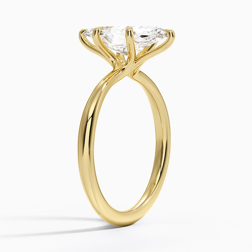 2mm solitaire Engagement Ring - Freesia