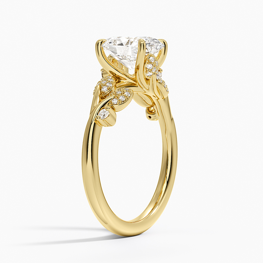 18K Yellow Gold Canopy Diamond Ring