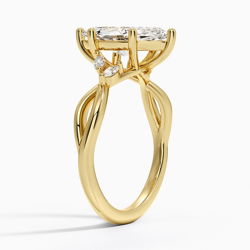 18K Yellow Gold Willow Diamond Ring (1/8 ct. tw.)
