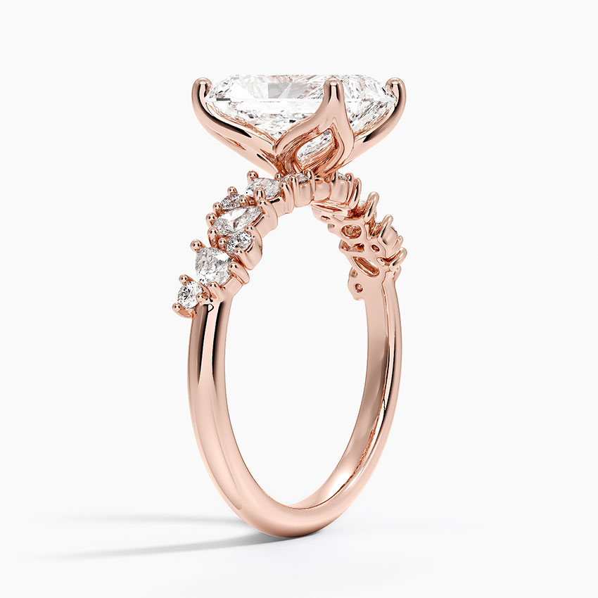14K Rose Gold Olivetta Diamond Ring